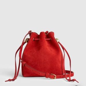 Madewell Red Suede Crossbody Bag